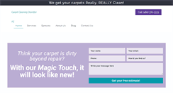 Desktop Screenshot of magictouchsteamclean.com